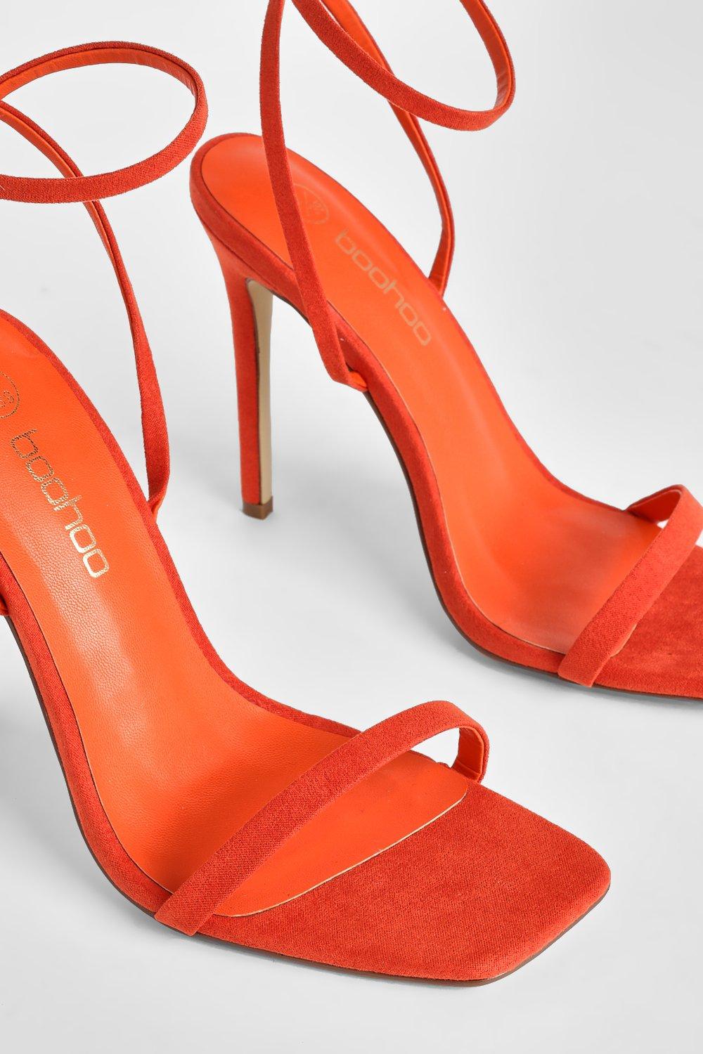 Orange heels hot sale size 12